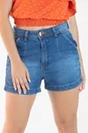 Short Dwz Jeans Com Bolso Faca