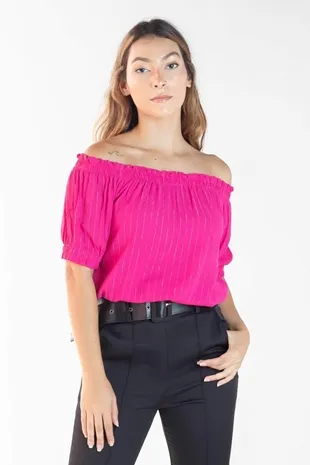 Blusa Dwz Ombro a Ombro Com Elastico