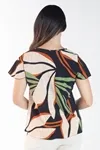 Blusa Dwz Manga Curta Estampada