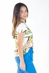 Blusa Dwz Manga Curta Estampada