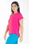 Blusa Dwz Manga Curta Com Amarracao
