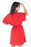 Vestido Dwz Liso Manga Ampla