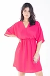 Vestido Dwz Liso Manga Ampla