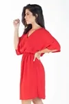 Vestido Dwz Liso Manga Ampla