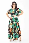Conjunto Dwz Estampado Cropped e Saia