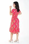 Vestido Dwz Curto Estampado Com Lastex
