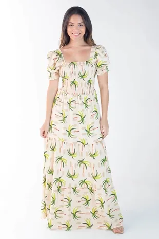 Vestido Dwz Longo Estampado