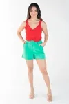 Short Dwz Alfaiataria Com Cinto