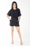 Short Dwz Alfaiataria Com Cinto