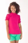 Blusa Dwz Lastex Na Gola e Na Manga