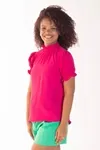 Blusa Dwz Lastex Na Gola e Na Manga