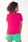 Blusa Dwz Lastex Na Gola e Na Manga