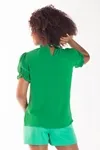 Blusa Dwz Lastex Na Gola e Na Manga