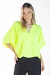 Blusa Dwz Manga Ampla Lisa