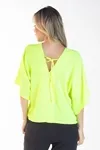 Blusa Dwz Manga Ampla Lisa