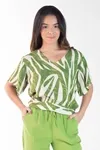 Blusa Dwz Estampada Amarracao Nas Costas
