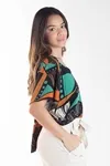 Blusa Dwz Estampada Amarracao Nas Costas