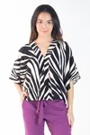 Blusa Dwz Estampada Manga Ampla