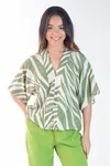 Blusa Dwz Estampada Manga Ampla