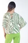 Blusa Dwz Estampada Manga Ampla