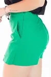 Short Saia Dwz De Linho