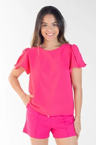 Blusa Dwz Manga Babado