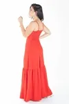 Vestido Dwz Longo Liso Com Bojo