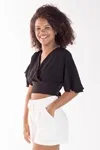 Cropped Dwz Liso Amarracao