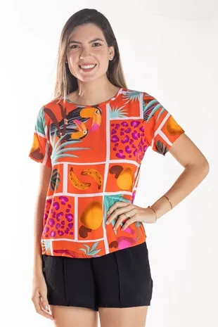 Blusa Dwz Senhora Estampada
