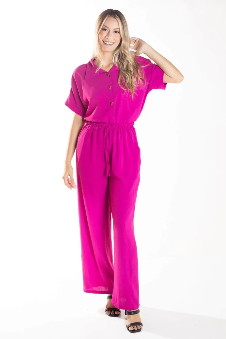 Conjunto Dwz Calca Com Blusa Botoes