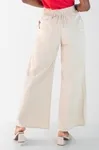 Calca Dwz Linho Pantalona Com Botoes