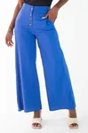 Calca Dwz Linho Pantalona Com Botoes