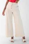 Calca Dwz Linho Pantalona Com Botoes