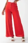 Calca Dwz Linho Pantalona Com Botoes