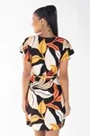 Vestido Dwz Estampado Com Manga Curta