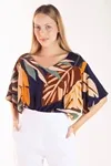 Blusa Dwz Decote V Estampada