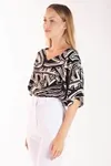 Blusa Dwz Decote V Estampada
