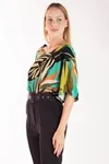 Blusa Dwz Decote V Estampada