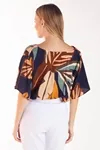 Blusa Dwz Decote V Estampada