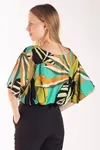 Blusa Dwz Decote V Estampada