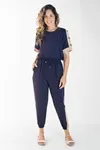 Conjunto Dwz Blusa Com Calca Tricolor