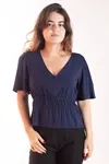 Blusa Dwz Lisa Com Elastico Na Cintura