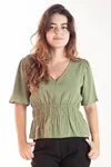Blusa Dwz Lisa Com Elastico Na Cintura
