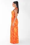 vestido Dwz Um Ombro Estampado