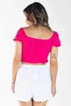 Blusa Dwz Manga Curta Com Lastex