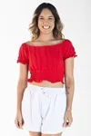 Blusa Dwz Manga Curta Com Lastex