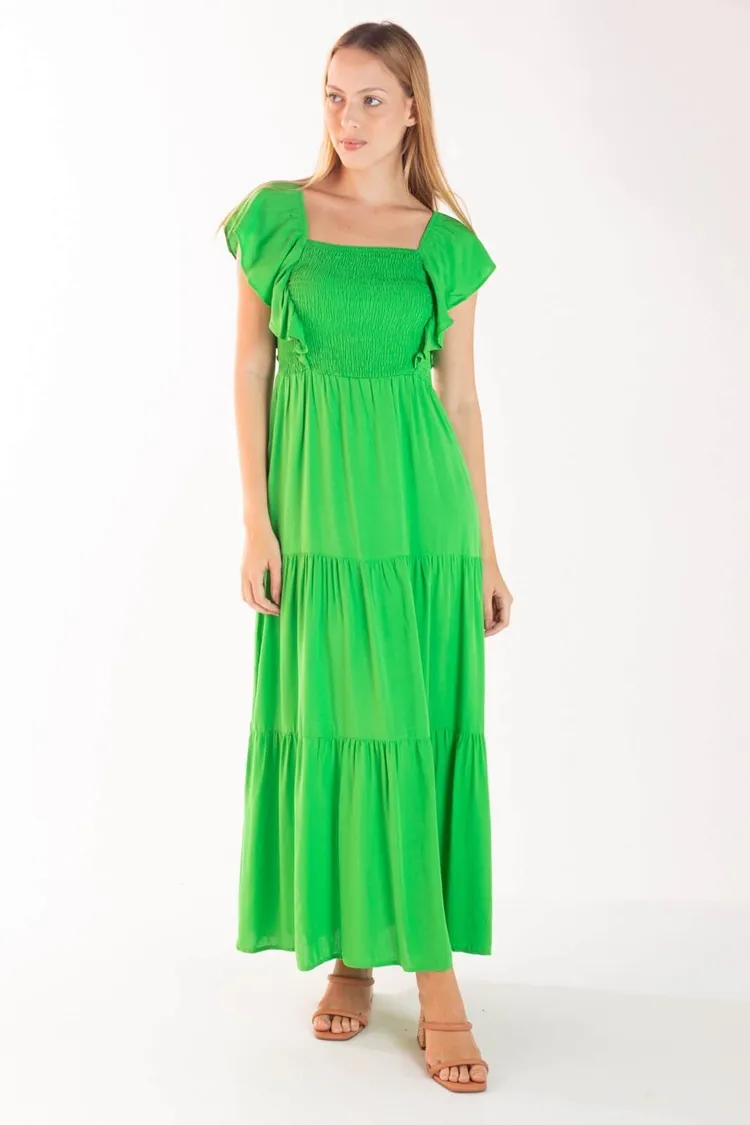 Vestido Dwz Liso Com Lastex