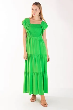 Vestido Dwz Liso Com Lastex