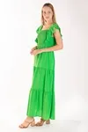 Vestido Dwz Liso Com Lastex