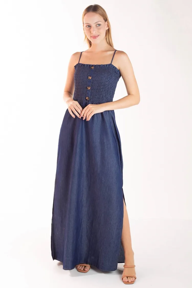 Vestido Dwz Jeans Longo